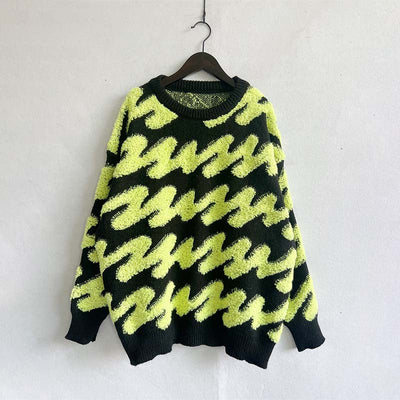 Afslappet Løs Striktrøje