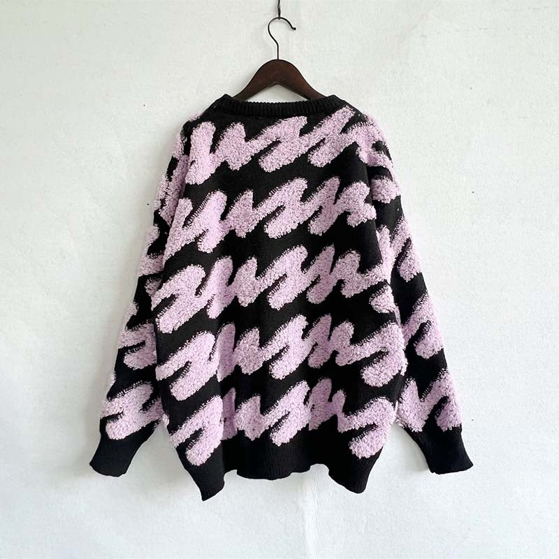 Afslappet Løs Striktrøje