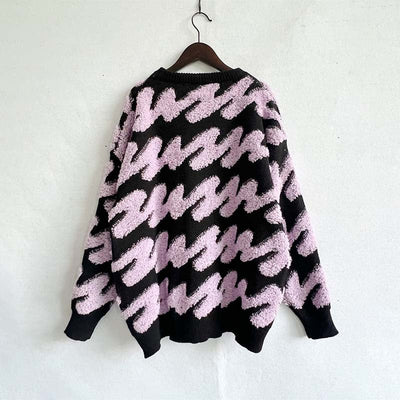 Afslappet Løs Striktrøje