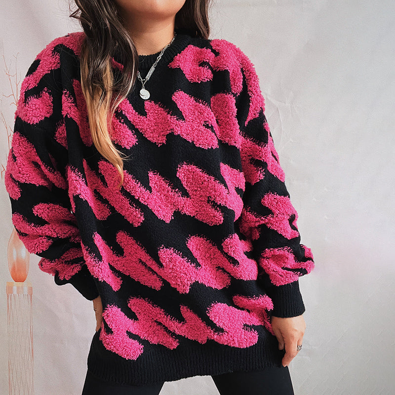 Afslappet Løs Striktrøje