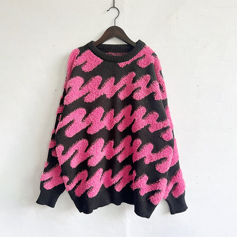 Afslappet Løs Striktrøje