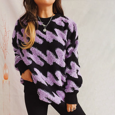 Afslappet Løs Striktrøje