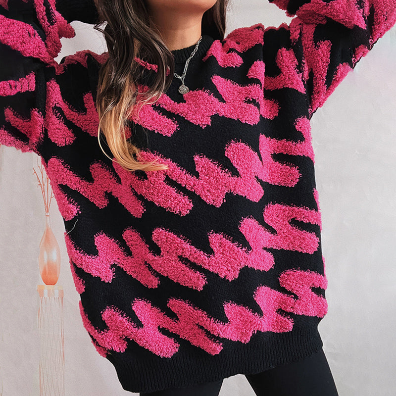 Afslappet Løs Striktrøje