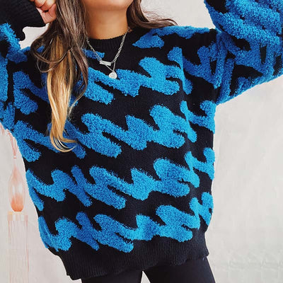 Afslappet Løs Striktrøje