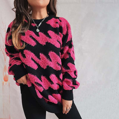 Afslappet Løs Striktrøje