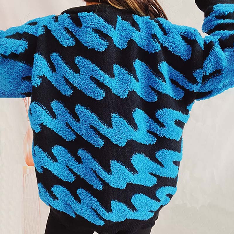 Afslappet Løs Striktrøje