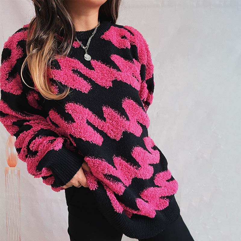 Afslappet Løs Striktrøje