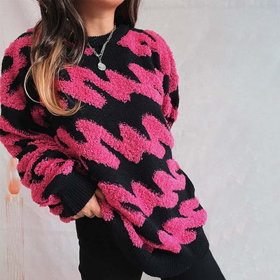 Afslappet Løs Striktrøje