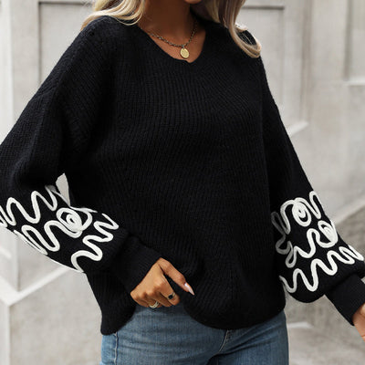 Afslappet Striktrøje