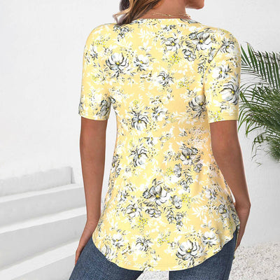 Elegant Bluse Med Blomsterprint