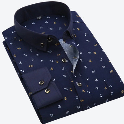 Finnick | Nautical Print Skjorte