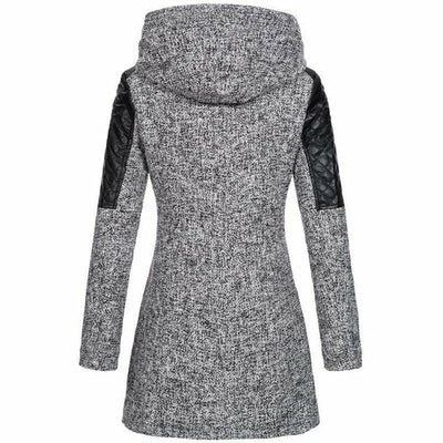 Elegant Afslappet Patchwork Frakke