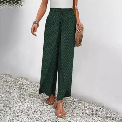 Afslappede Bukser Med Brede Ben