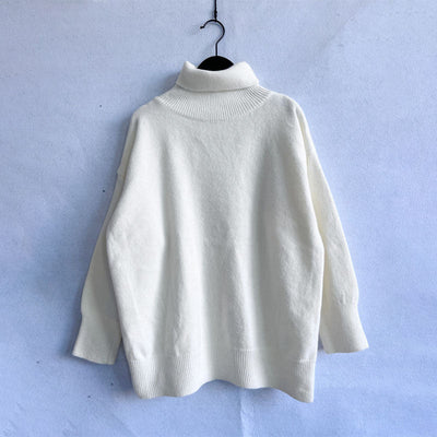 Afslappet Ensfarvet Striktrøje