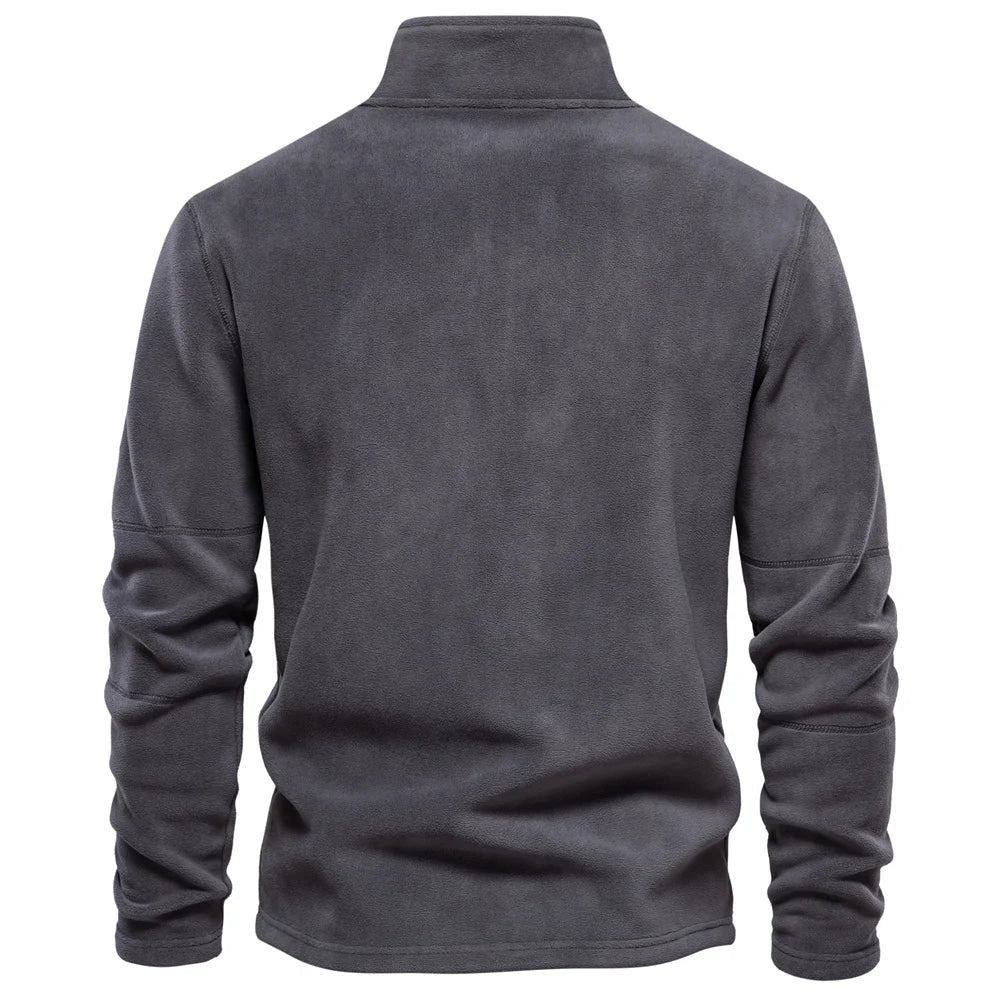 Henrik | Varm fleece krave sweatshirt